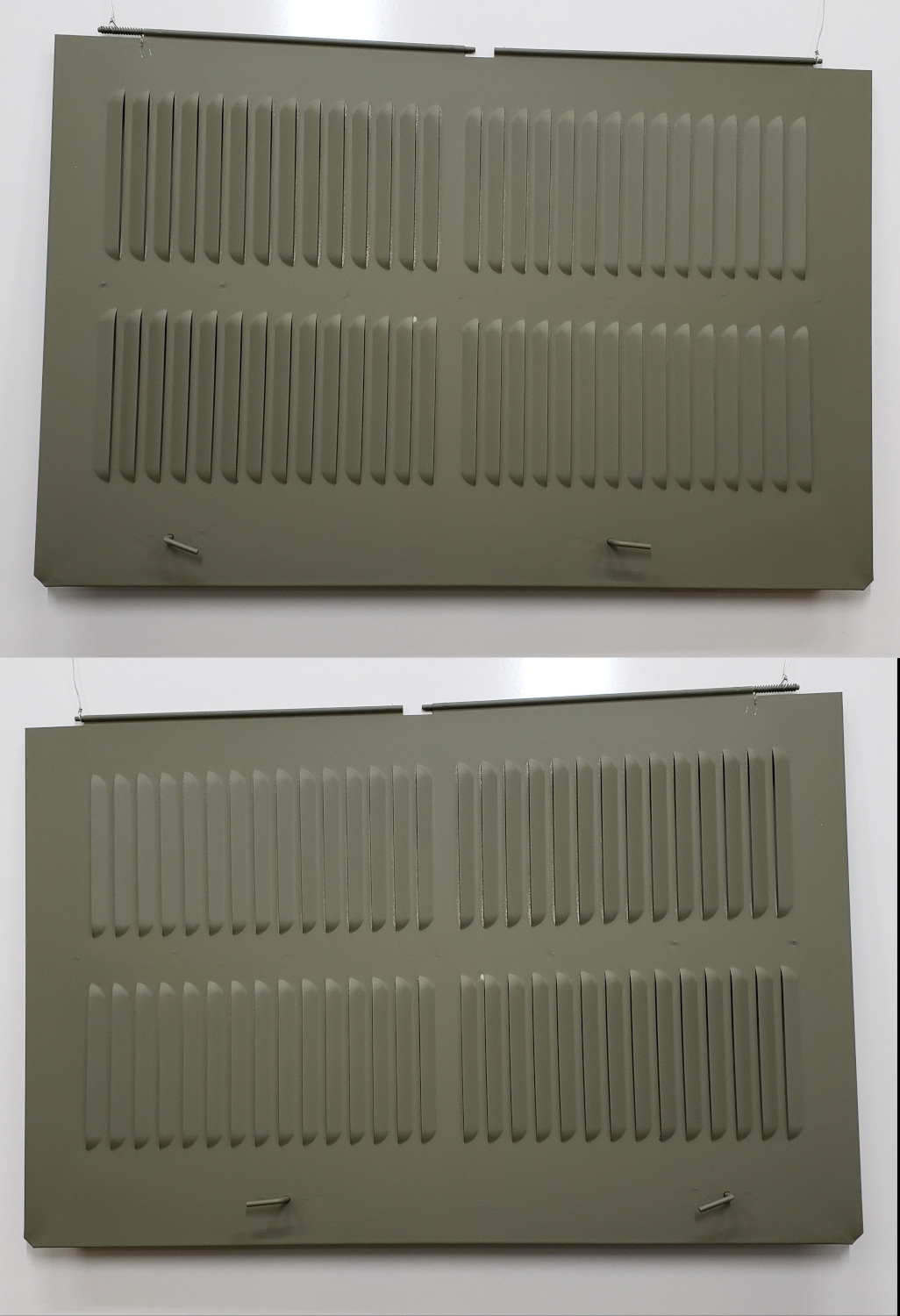99 louvered panels pair